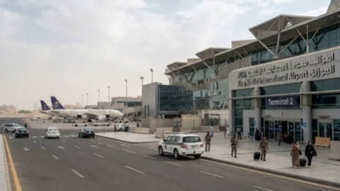 انفجار مطار الرياض وإجلاء المسافرين من مطار الملك خالد الدولي